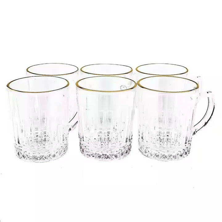 Glaskrussæt m/Hank 6 stk. 240 ml. - Almina Elisa Golden