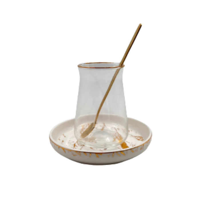 Guld Bricard Teglassæt - Løven Home