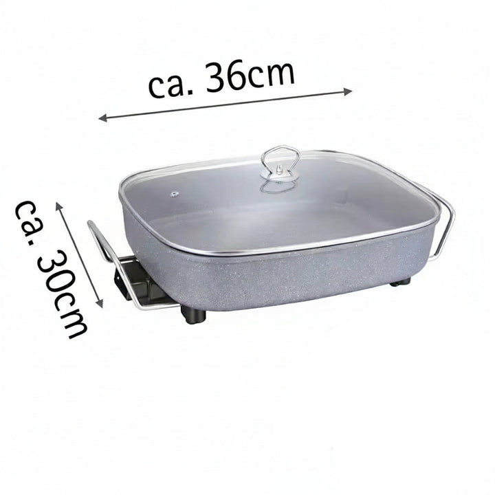 Neudorf Elektrisk Multipande 36x30x8 cm - 8 liter - 1500W - Grå