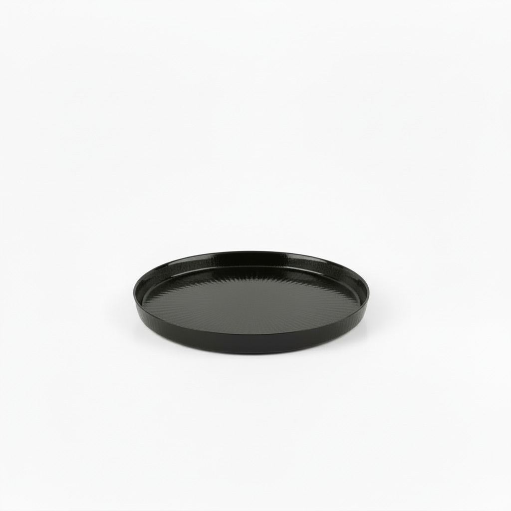 Bricard Lille Serveringsbakke i Glas 12 cm - Sort