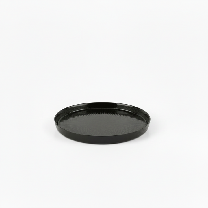 Bricard Lille Serveringsbakke i Glas 12 cm - Sort