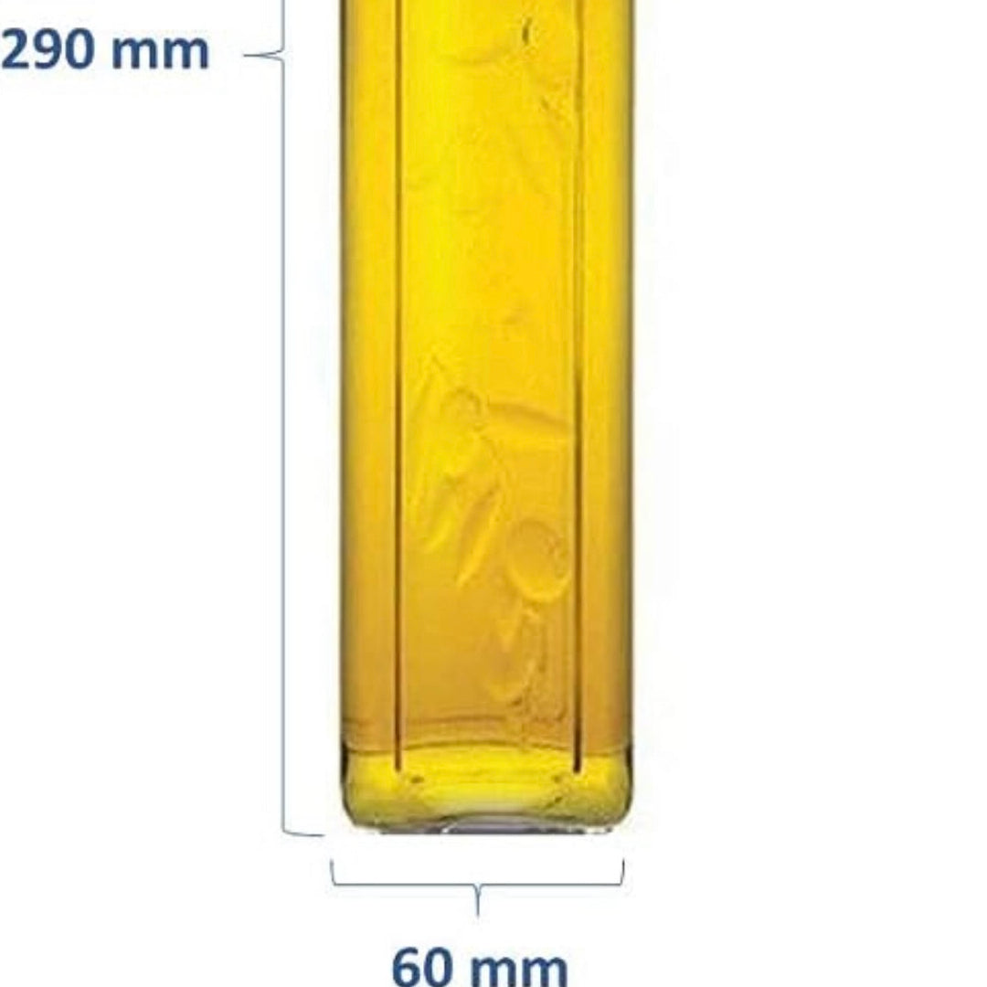 Olie- og Eddikeflaskesæt m/Metallåg 2 stk.