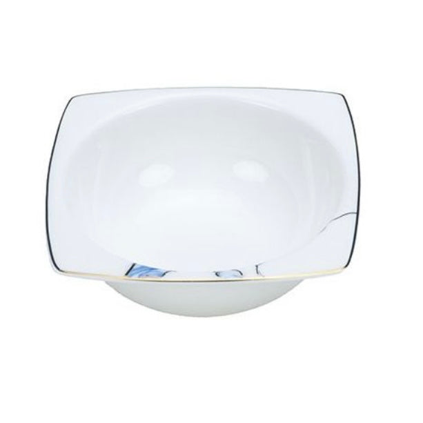 Orly Hvid/Blå Pocelænssæt 80 dele - Løven Home