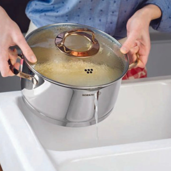 Grydesæt 8 Dele 4 Størrelser - Korkmaz Rosanna