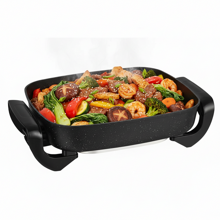 Neudorf Elektrisk Multipande 36x30x7 cm - 7 Liter - 1500W - Sort