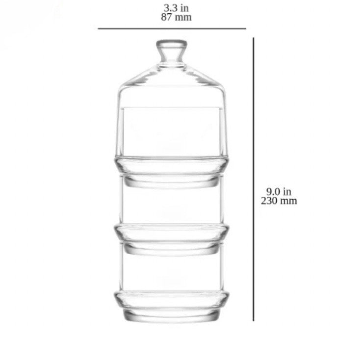 Glasopsats i 4 Dele - LAV Berry - 3 etager