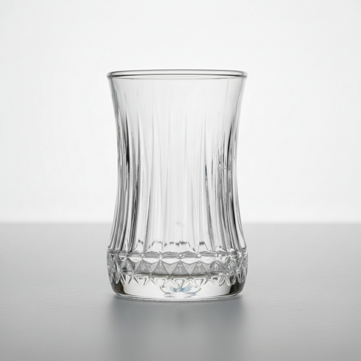 Pasabahce Elysia Tesæt – 12 dele (6 teglas + 6 underkopper)