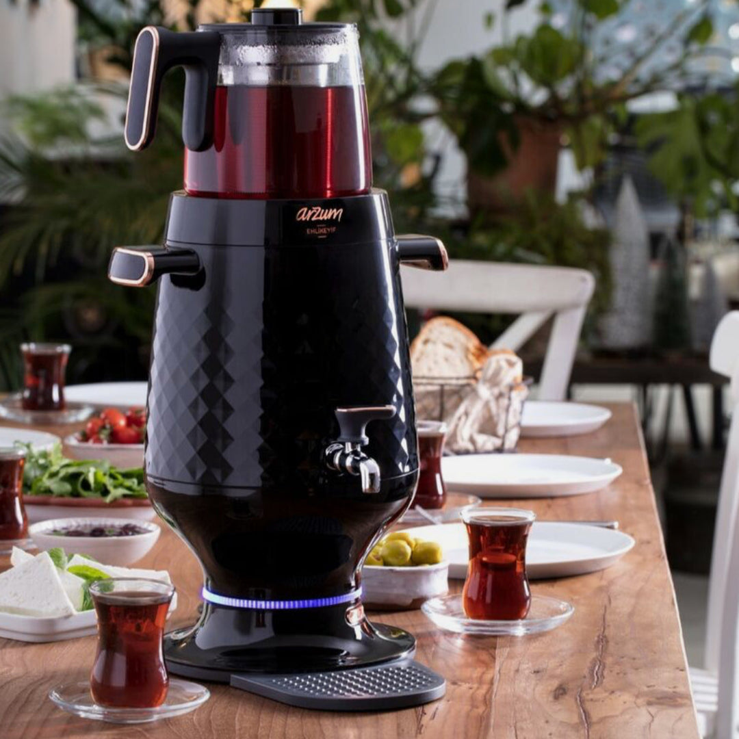 Arzum Ehlikeyif Tyrkisk Temaskine (Semaver) 4,7 liter - Sort