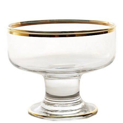 Dessertglassæt på fod 6 stk. 265 ml. - Pasabahce Golden Touch Iceville