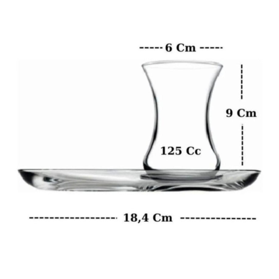 Teglassæt 4 dele 125 ml. - Pasabahce Incebelli