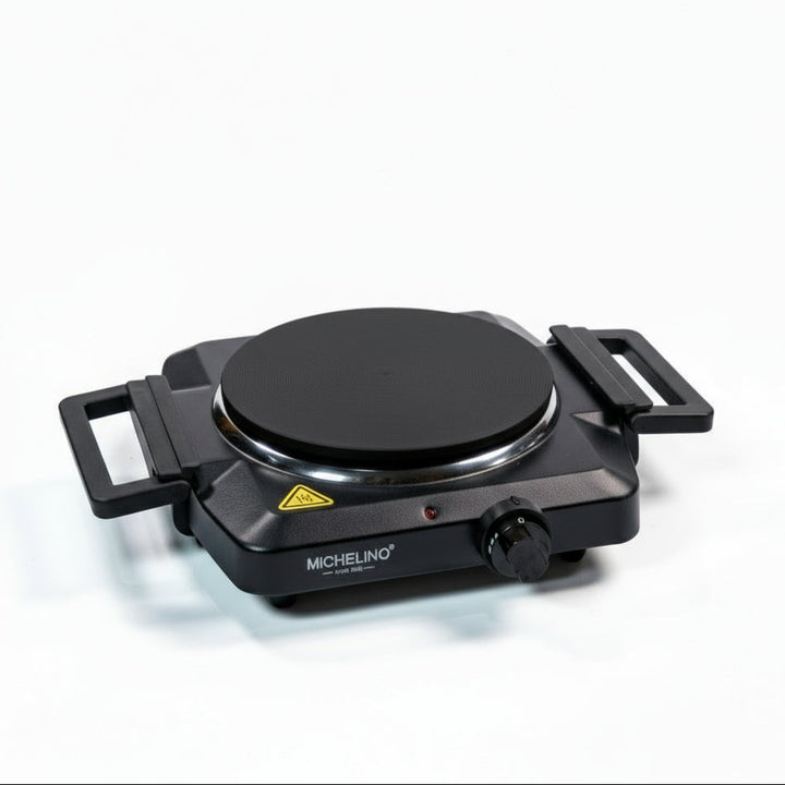 Michelino Transportabel Enkelt Kogeplade m/Foldbare Greb 1500 W | Sort