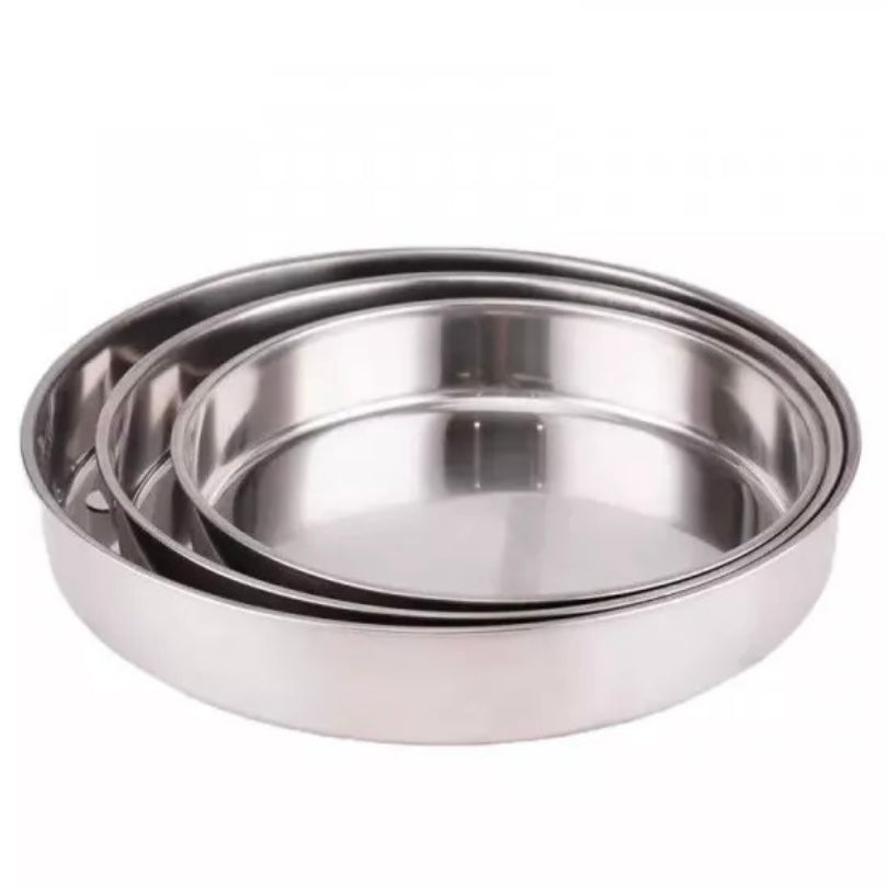 Hoffmans Rustfrit Stål Ovnfade Sæt 3 stk. 28-32-35 cm