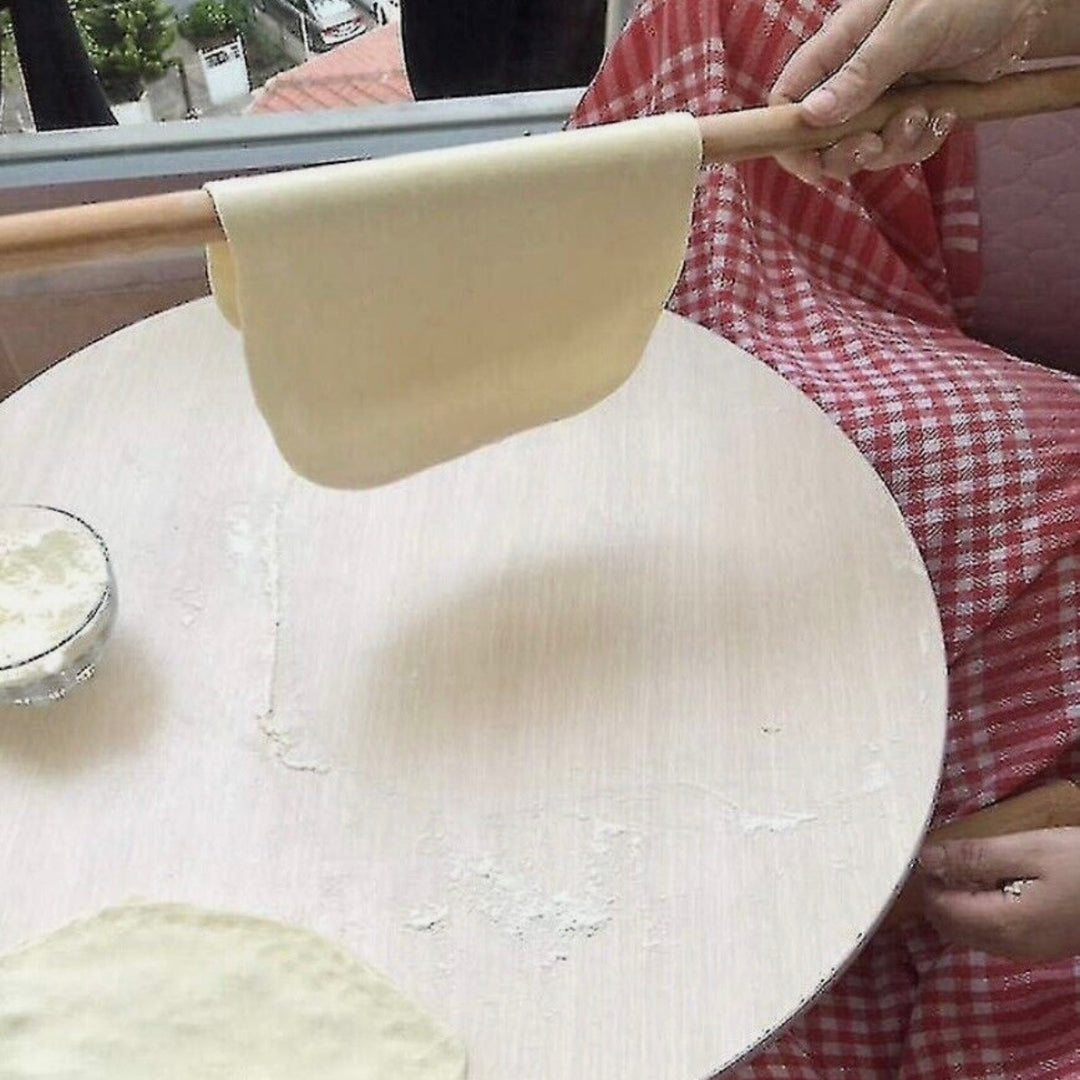 Tynd Dej- og Kagerulle i Træ 100 cm