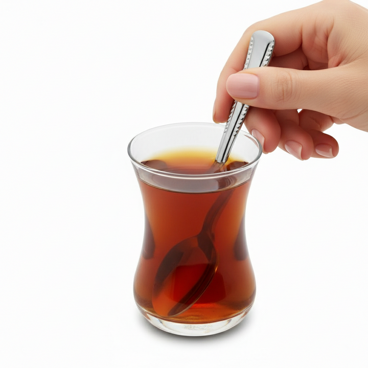 Mini Teskesæt 6 stk. | Rustfrit Stål | Blank