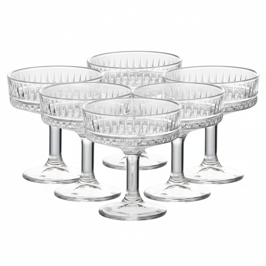 Premium Dining Cocktailglassæt 6 stk. 200 ML - 2 Varianter