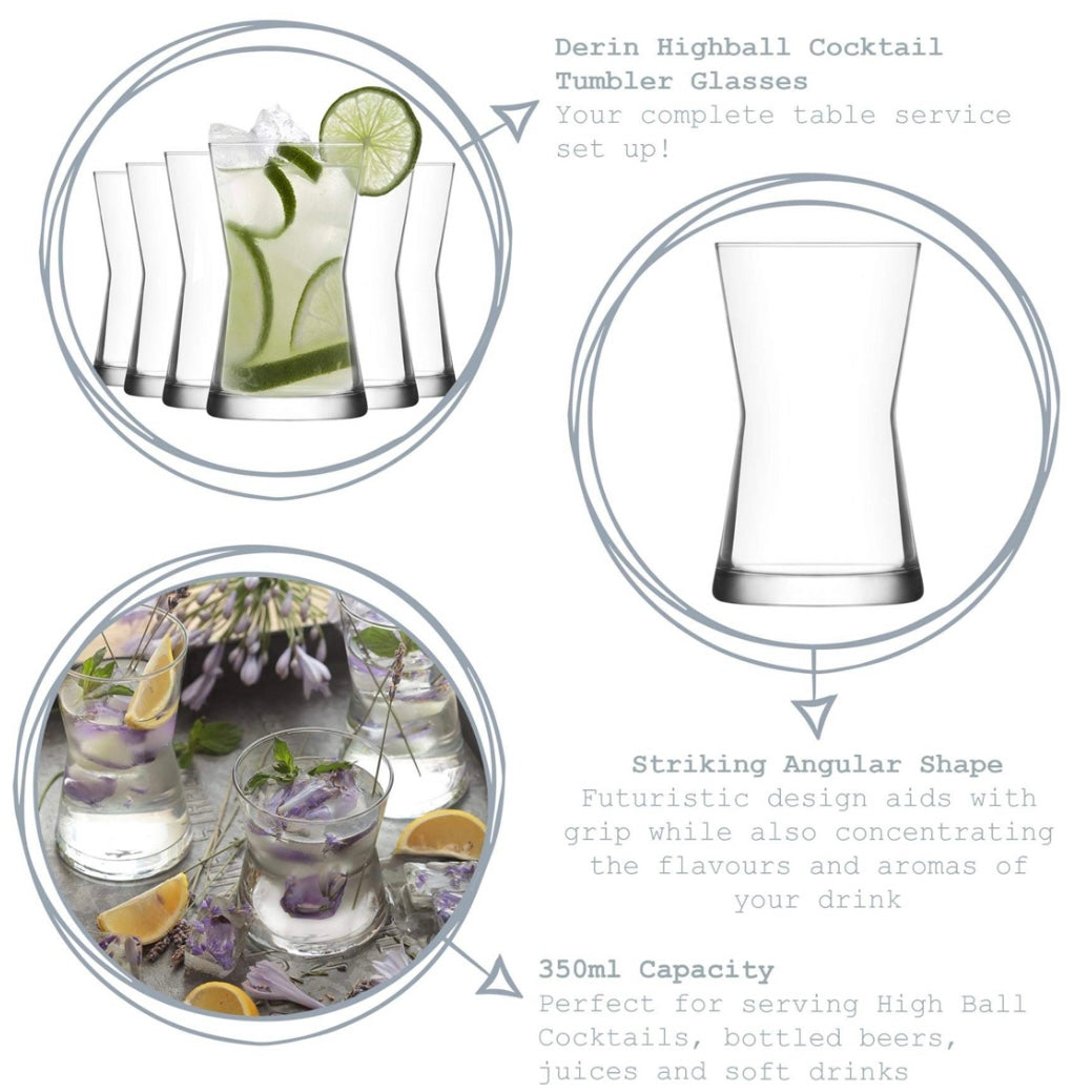 LAV Derin Drikkeglassæt 3 stk. - 350 ml.