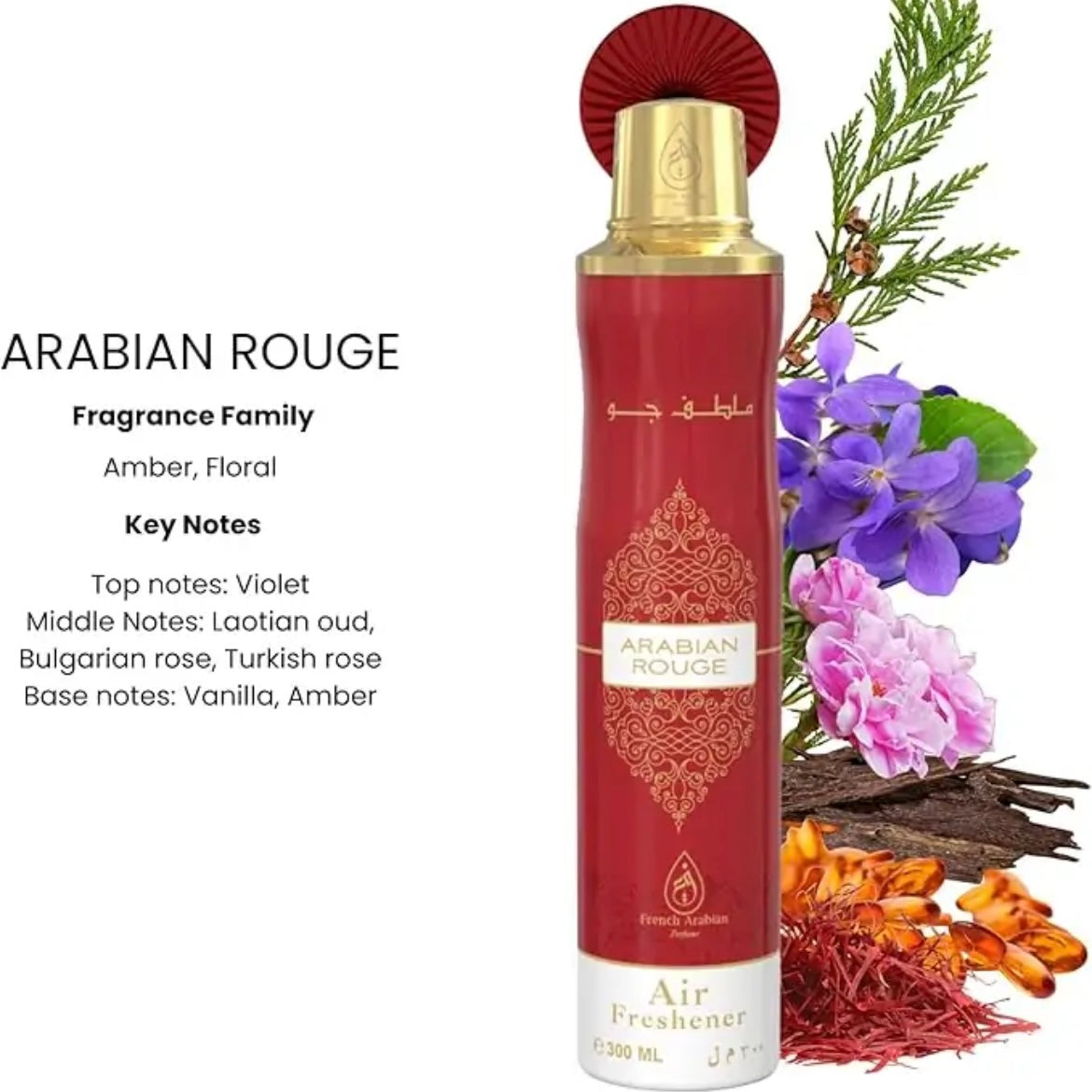 Luftfrisker Arabian Rouge 300 ml. - French Arabian Perfumes