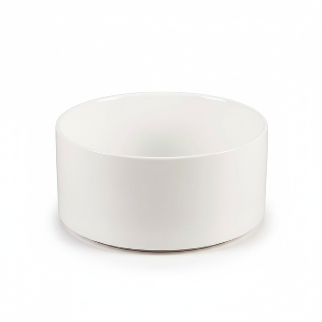 Bricard Loire Serveringsskål med Stand | Porcelæn/Bambus – 21,6 x 12,6 cm