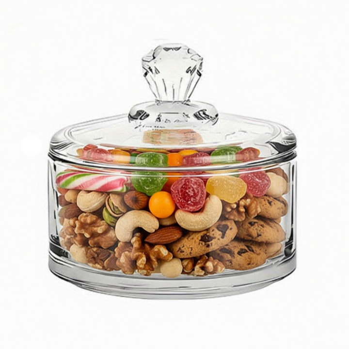 Lirmartur Krystal Bonbonniere m/Låg 300 ml