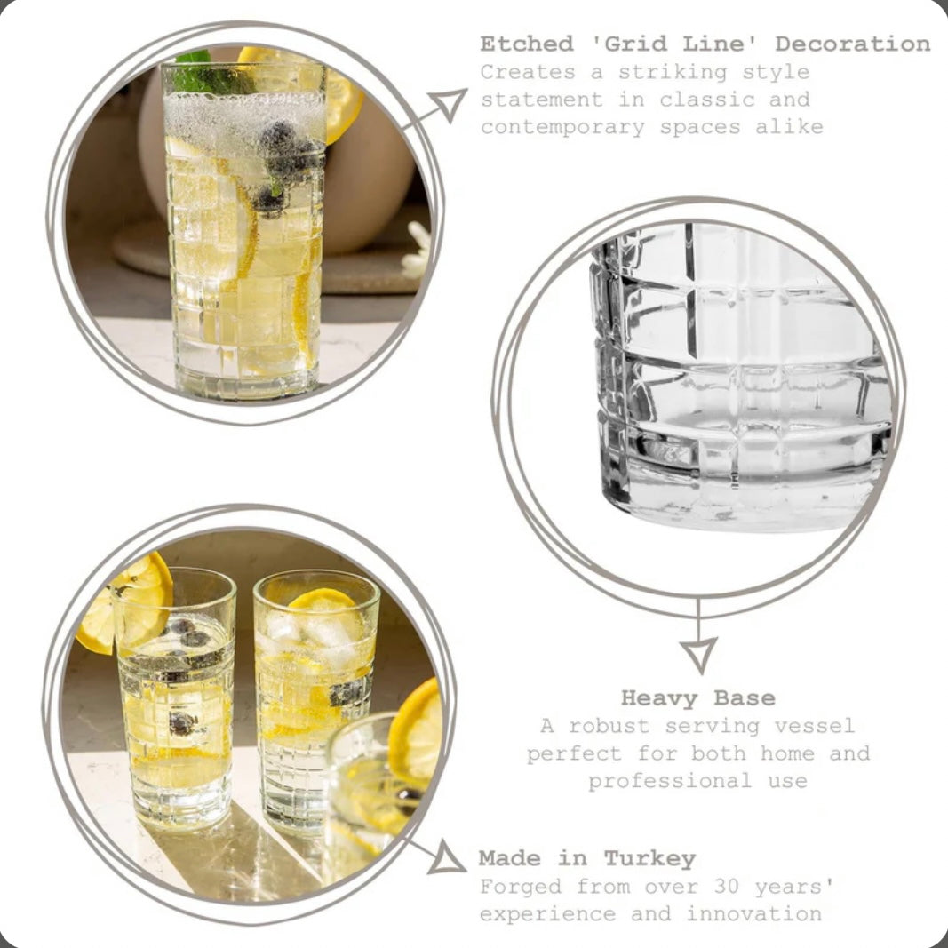 Høj Drikkeglassæt 3 stk. 356 ml. - LAV Brit