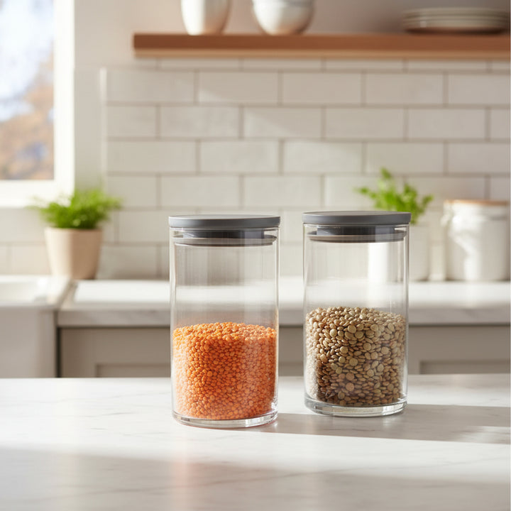 Pasabahce Breakfast Club Lufttæt Opbevaringsglassæt – 730 ml (2 stk.)