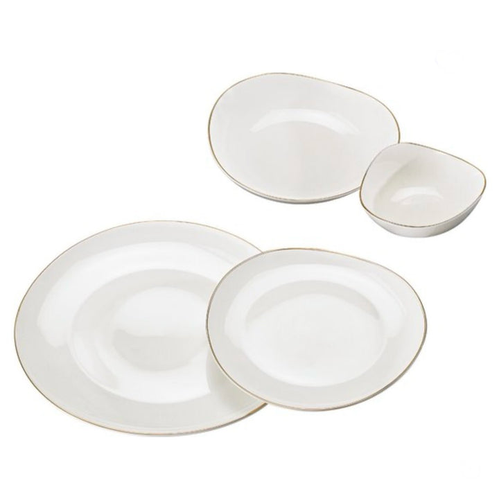 Tallerkensæt 24 Dele 6 Pers. - Schäfer Artemis Gold