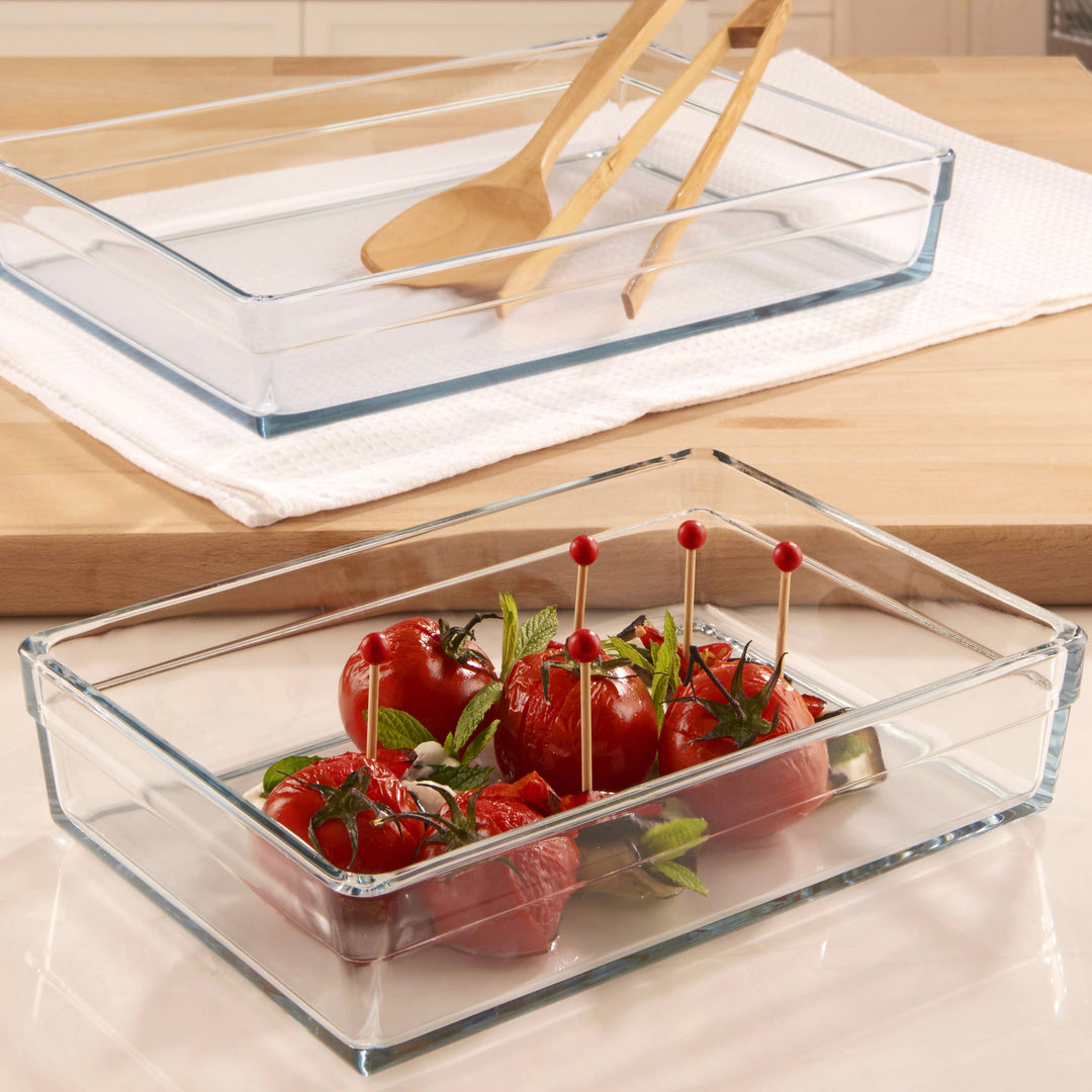 Borcam Rektangulær Ovnfast Glasfad 2,5 L.