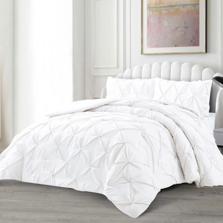 Lavella Efsun Sengetæppe Sæt 3 Dele | 240x250 cm | Hvid