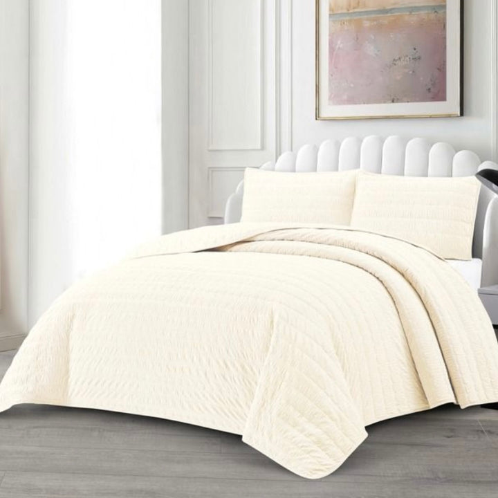 Lavella Bade Sengetæppe Sæt 3 Dele | 240x250 cm | Creme