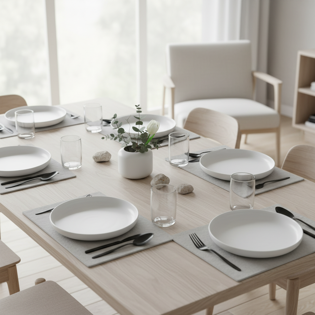 Porcelæn Dessert Tallerkensæt 6 stk. 20 cm Hvid - Almina Belicia