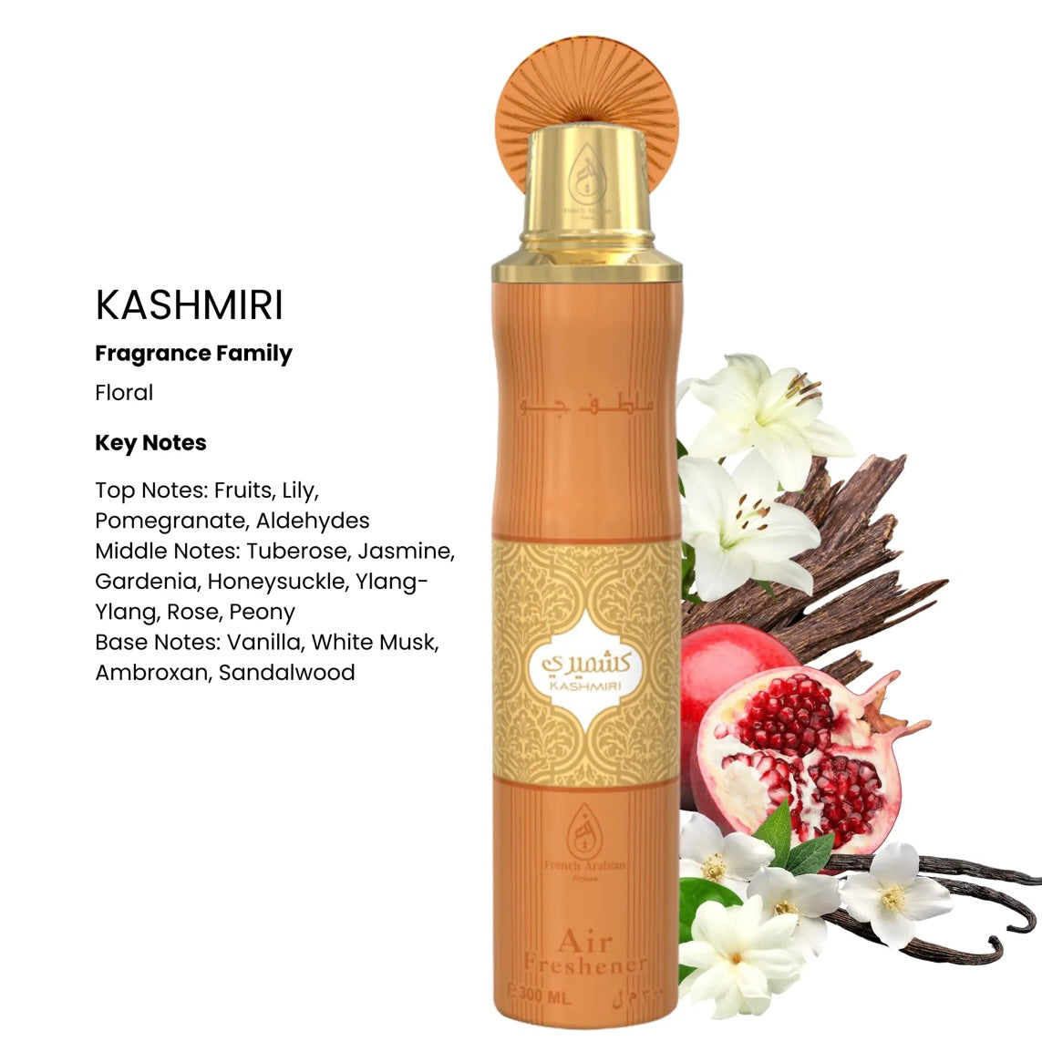 Luftfrisker Kashmiri 300 ml. - French Arabian Perfumes