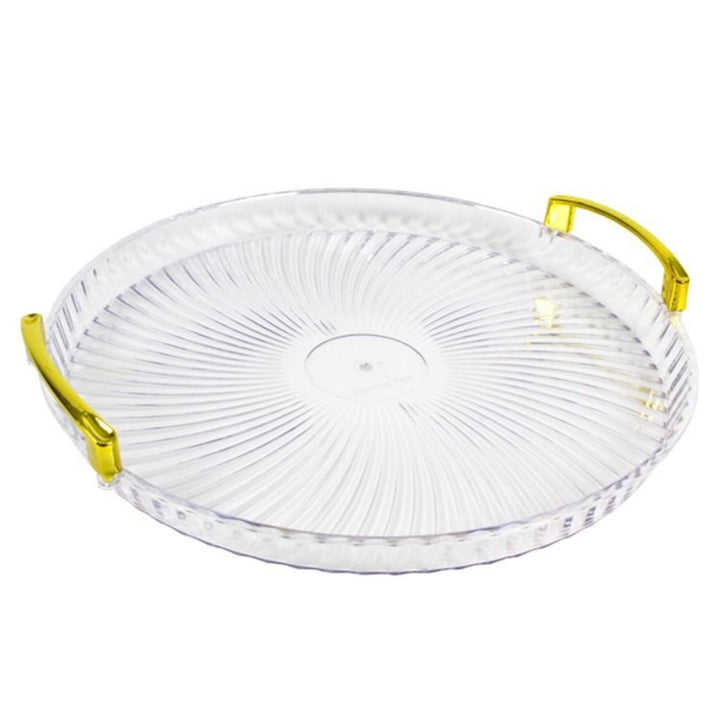 Cinar Serveringsbakkesæt 2 stk. Guldgreb – 30 & 35 cm