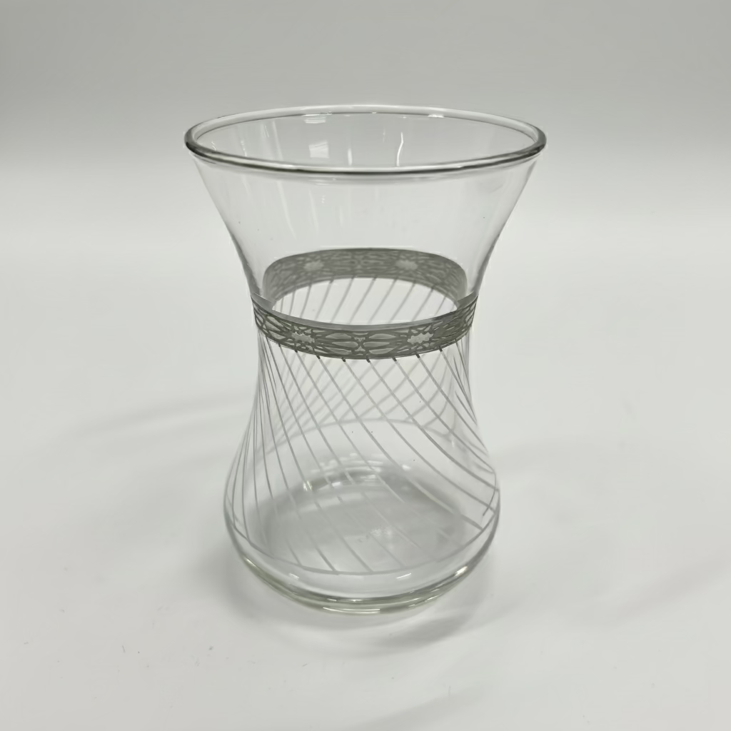 Dalgic 718/4 Tesæt i Sølv | 18 dele | Glas/Metal