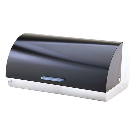 Michelino Brødkasse i Rustfrit Stål – Sort Design (38,5 cm)