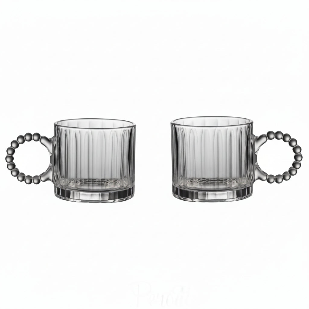 Almina Yujing Boble Glaskrussæt 6 stk. 330 ml. - Grå