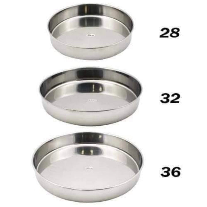 Hoffmans Rustfrit Stål Ovnfade Sæt 3 stk. 28-32-35 cm