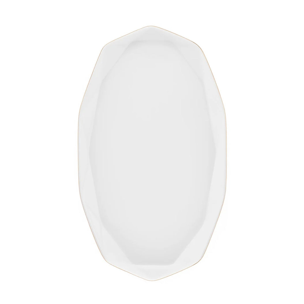 KARACA STREAMLINE ELMAS 57-delt Middagssæt | 12 personer | Hvid/Guld