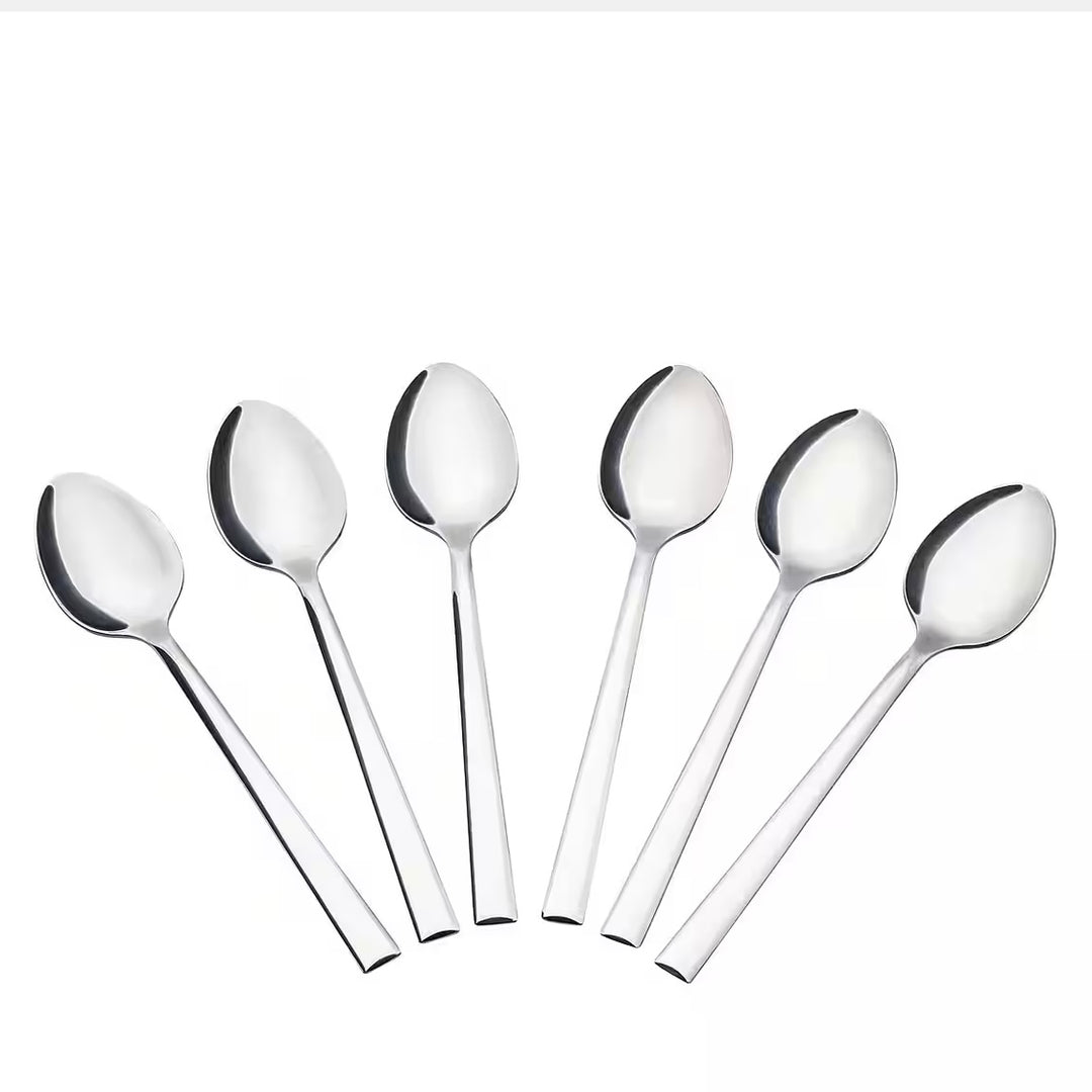 Almina Plain Teskesæt 6 stk. Rustfrit Stål