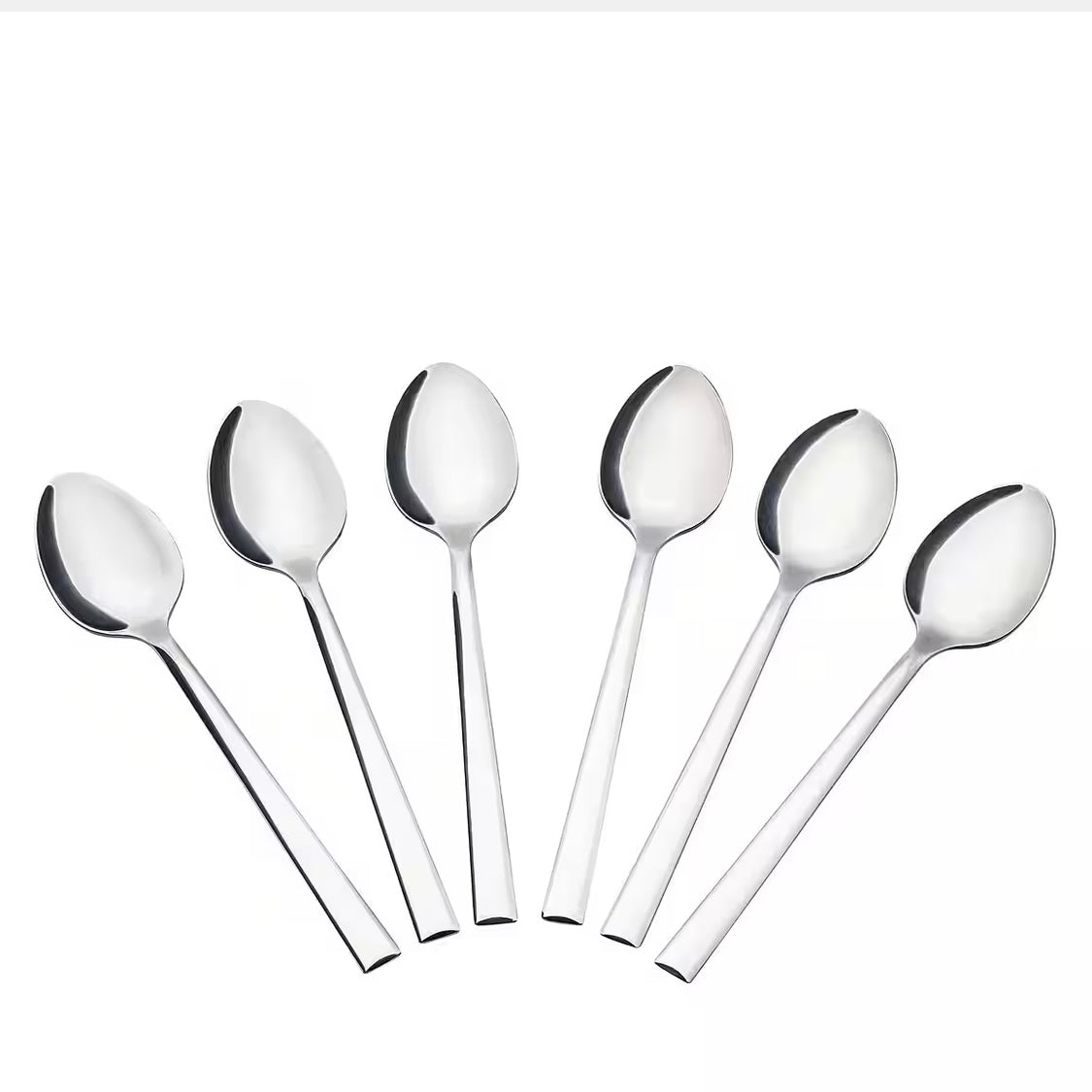 Almina Plain Teskesæt 6 stk. Rustfrit Stål