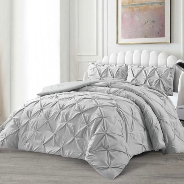 Lavella Efsun Sengetæppe Sæt 3 Dele | 240x250 cm | Grå