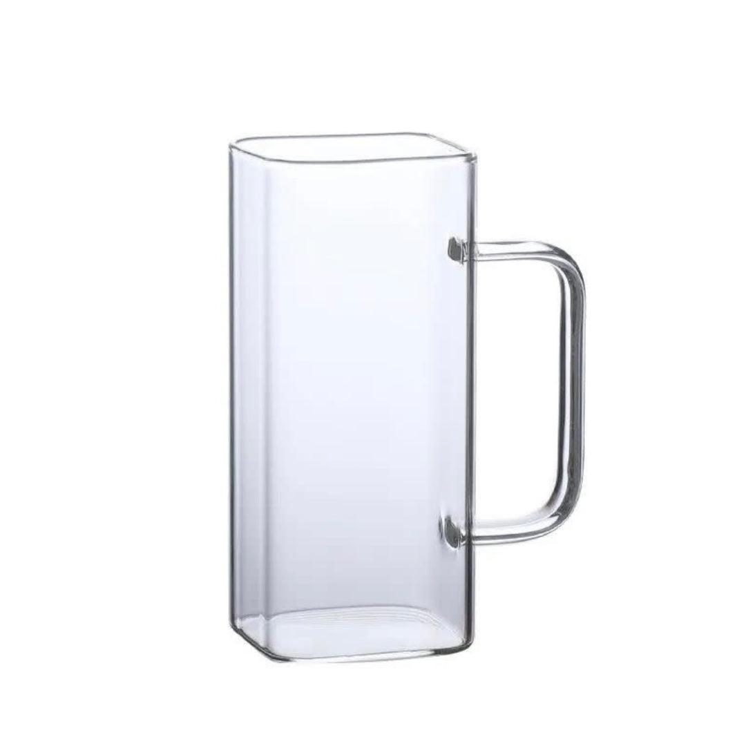 Kvadratisk Glaskrussæt 2 stk. 400 ml. - Almina Trendy