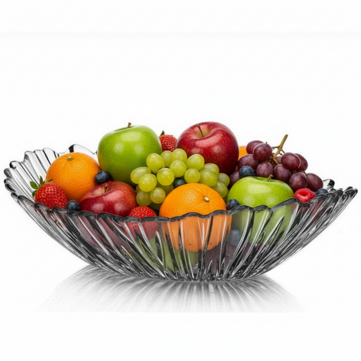 Pasabahce Aurora Oval Frugtskål 33 cm - Klar Krystal