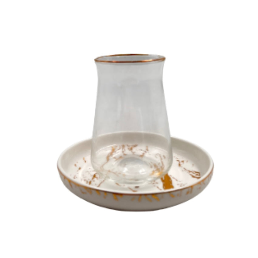 Guld Bricard Teglassæt - Løven Home