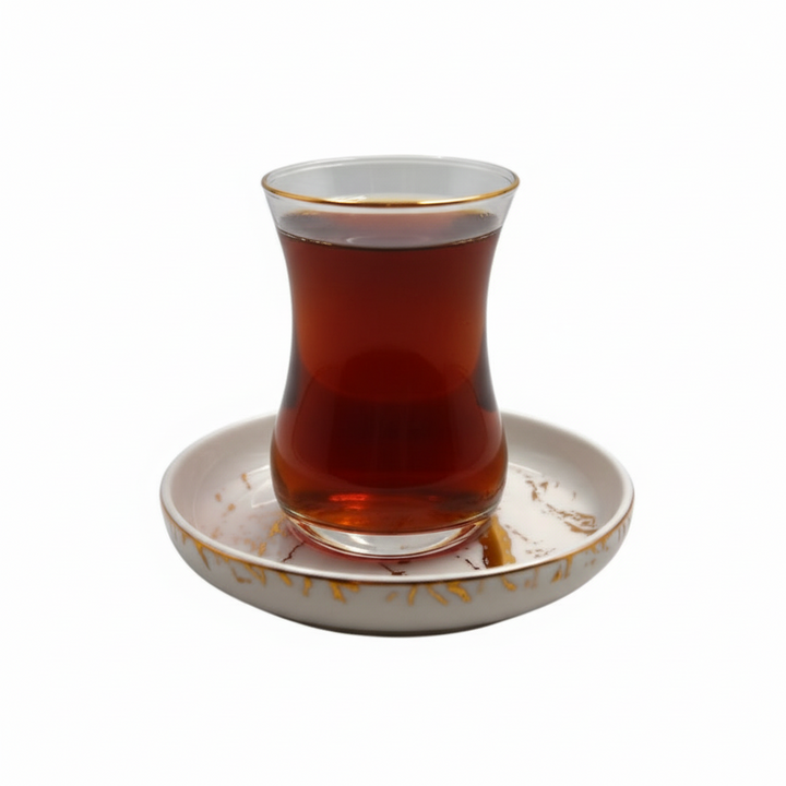 Bricard Teglassæt 18 dele - Guld/Marmor