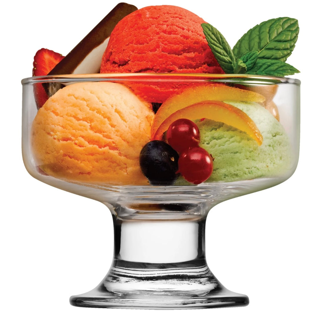 Dessertglassæt på fod 6 stk. 265 ml. - Pasabahce Golden Touch Iceville