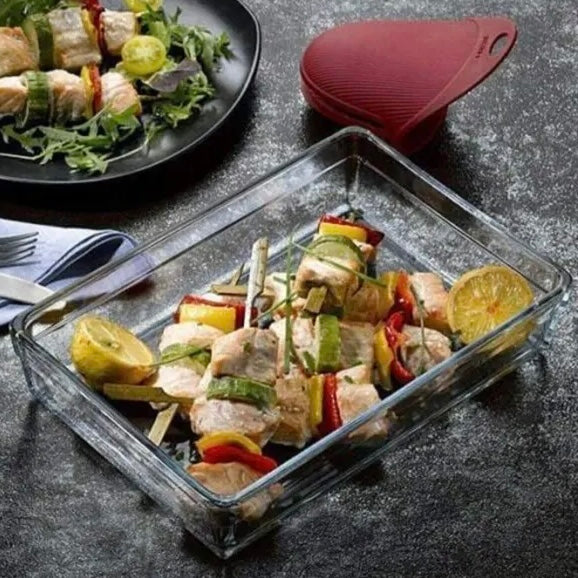 Borcam Rektangulær Ovnfast Glasfad 2,5 L.