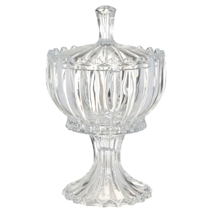 Glas Bonbonniere På Fod m/Låg - Lirmartur