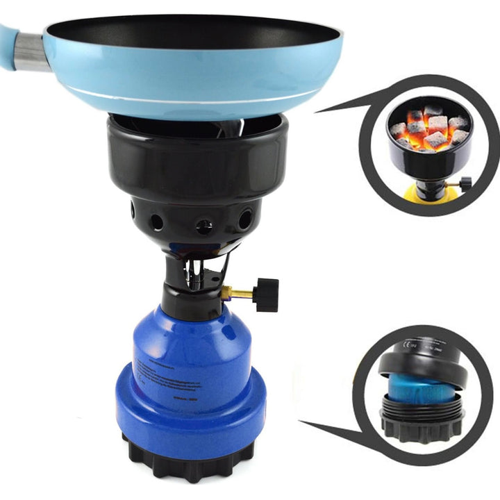 Transportabel Camping Kul- og Gasblus - Zelong