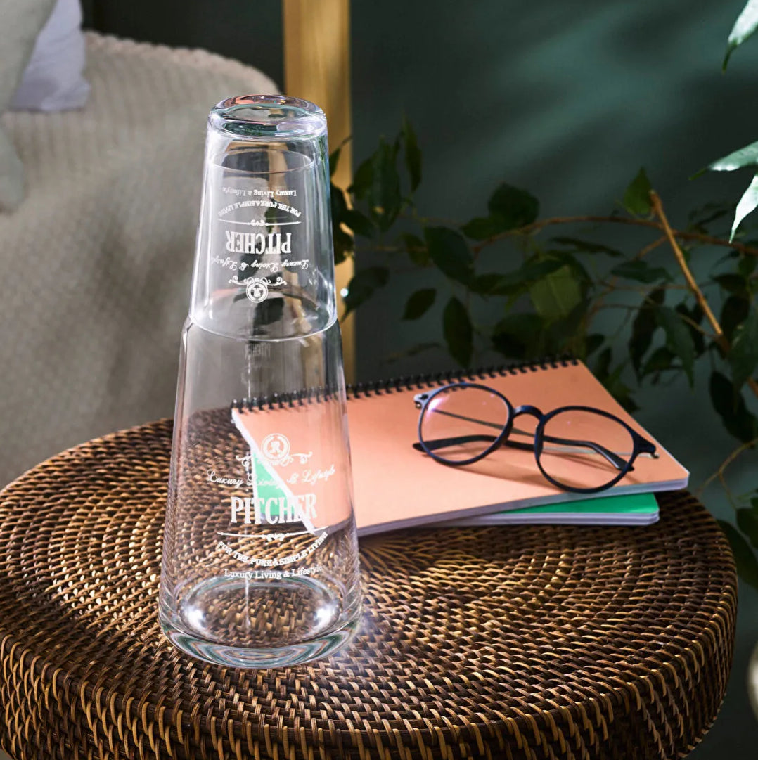 Karaca Marta Natbords Glas Karaffel m/Glas 1000 ML