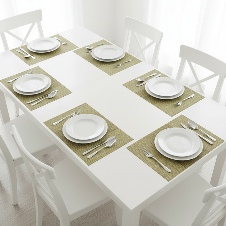 Cinar Dækkeservietter Guld/Beige 6 STK. 30x45 CM